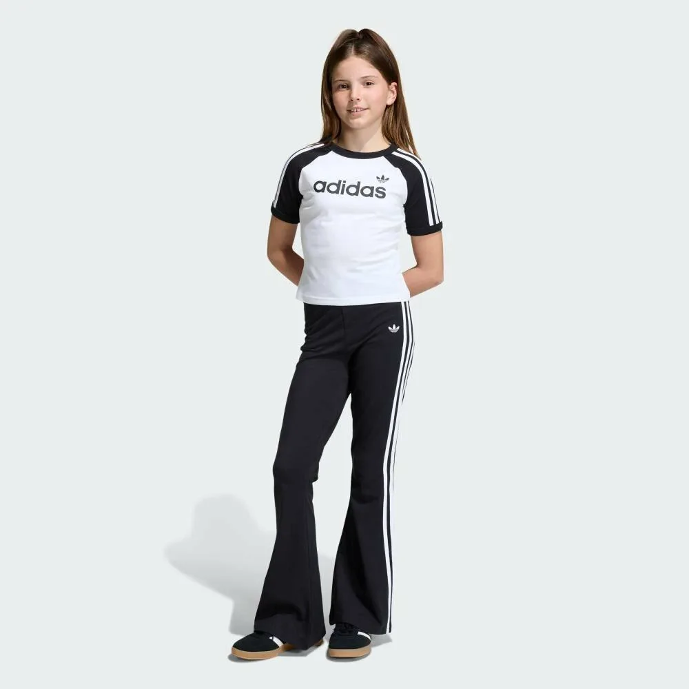 Леггинсы Three Stripes Flare Adidas, black — фото 3