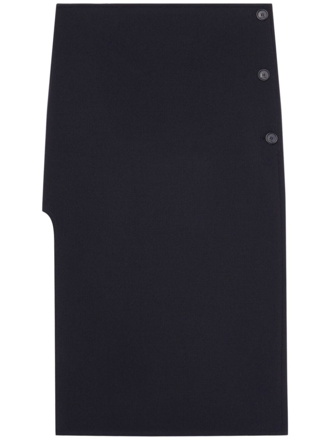 

Courrèges юбка миди Oblique строгого кроя, черный