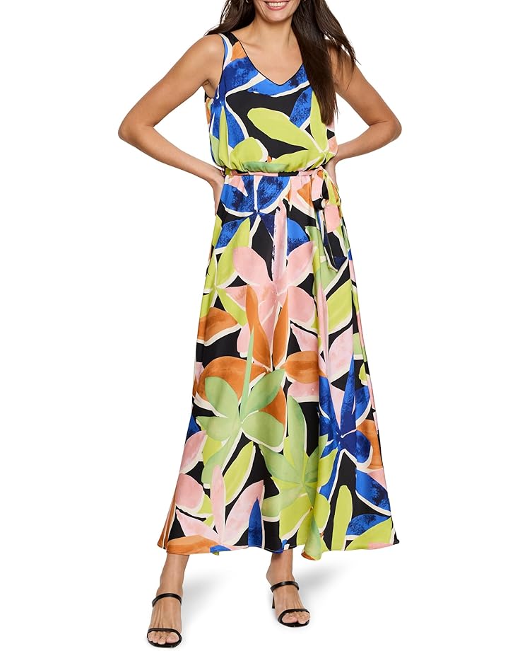 

Платье NIC+ZOE Mega Blooms Bianca Dress, цвет Green Multi