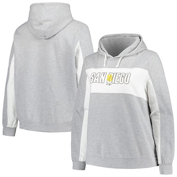

Толстовка с капюшоном Women's Heather Gray San Diego Padres Plus Size Profile