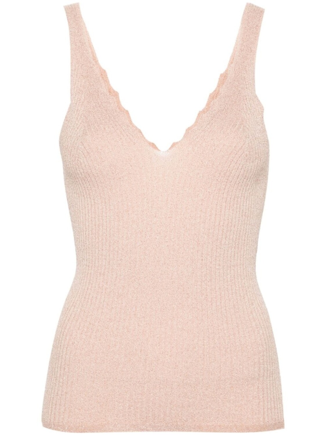 

TWINSET топ в рубчик с люрексом, розовый