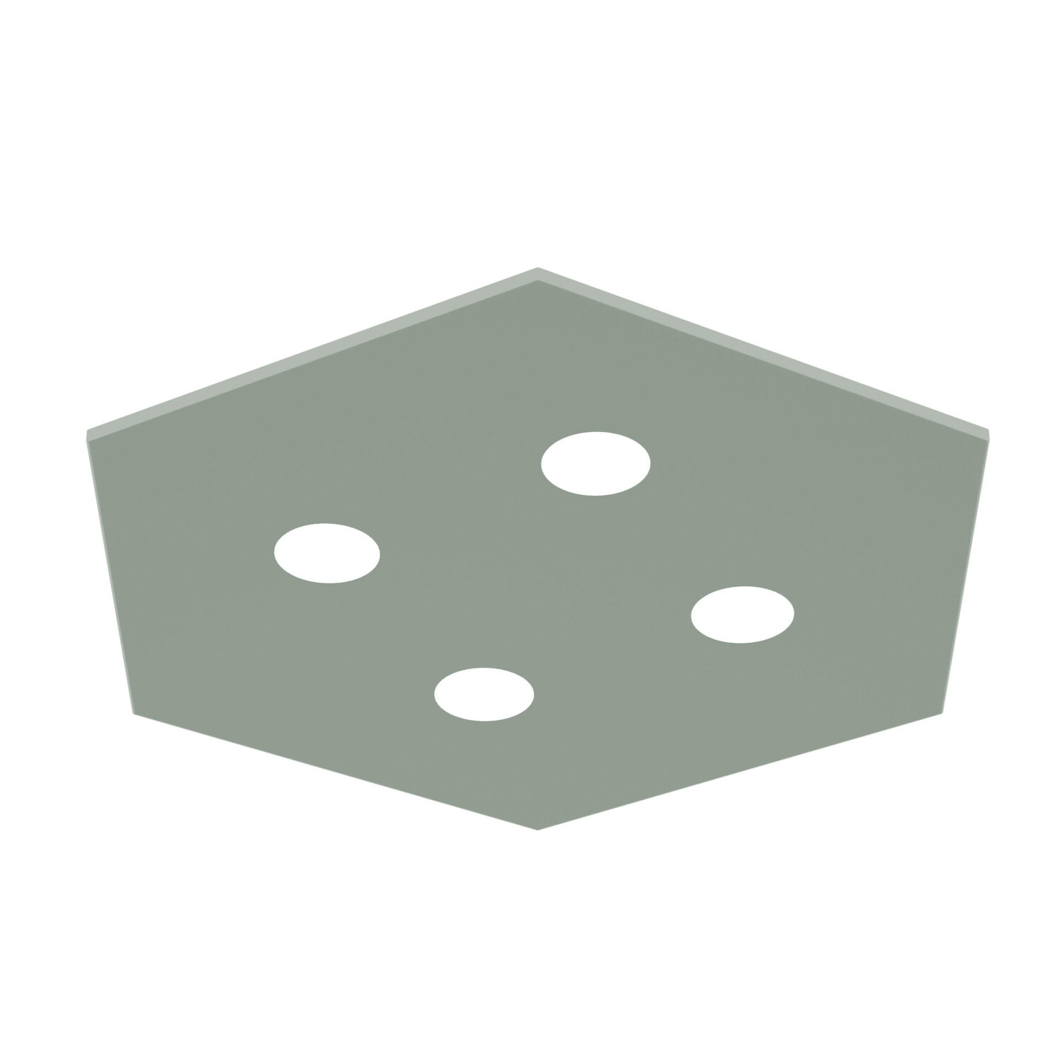 

Потолочный светильник Lumicom, 55x65x4 см, зеленый