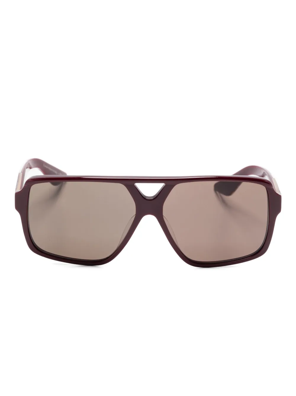 

Солнцезащитные очки-пилоты 1977C из коллаборации с Khaite Oliver Peoples, красный