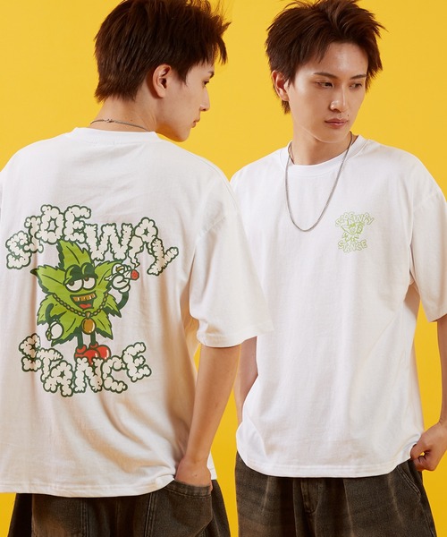 

Футболка с короткими рукавами и графическим принтом Sideway Stance, белая