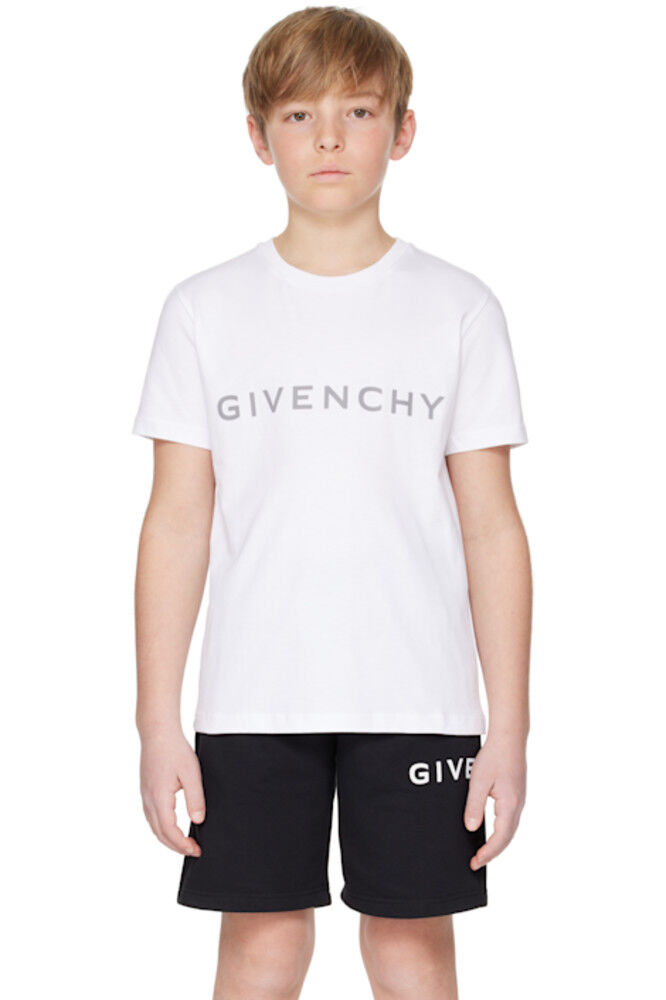 

Детская белая футболка «Givenchy» 4G