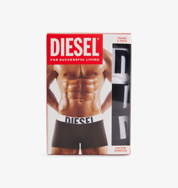 

Комплект из трех трусов-боксеров из эластичного хлопка с фирменным поясом Diesel, цвет e4877
