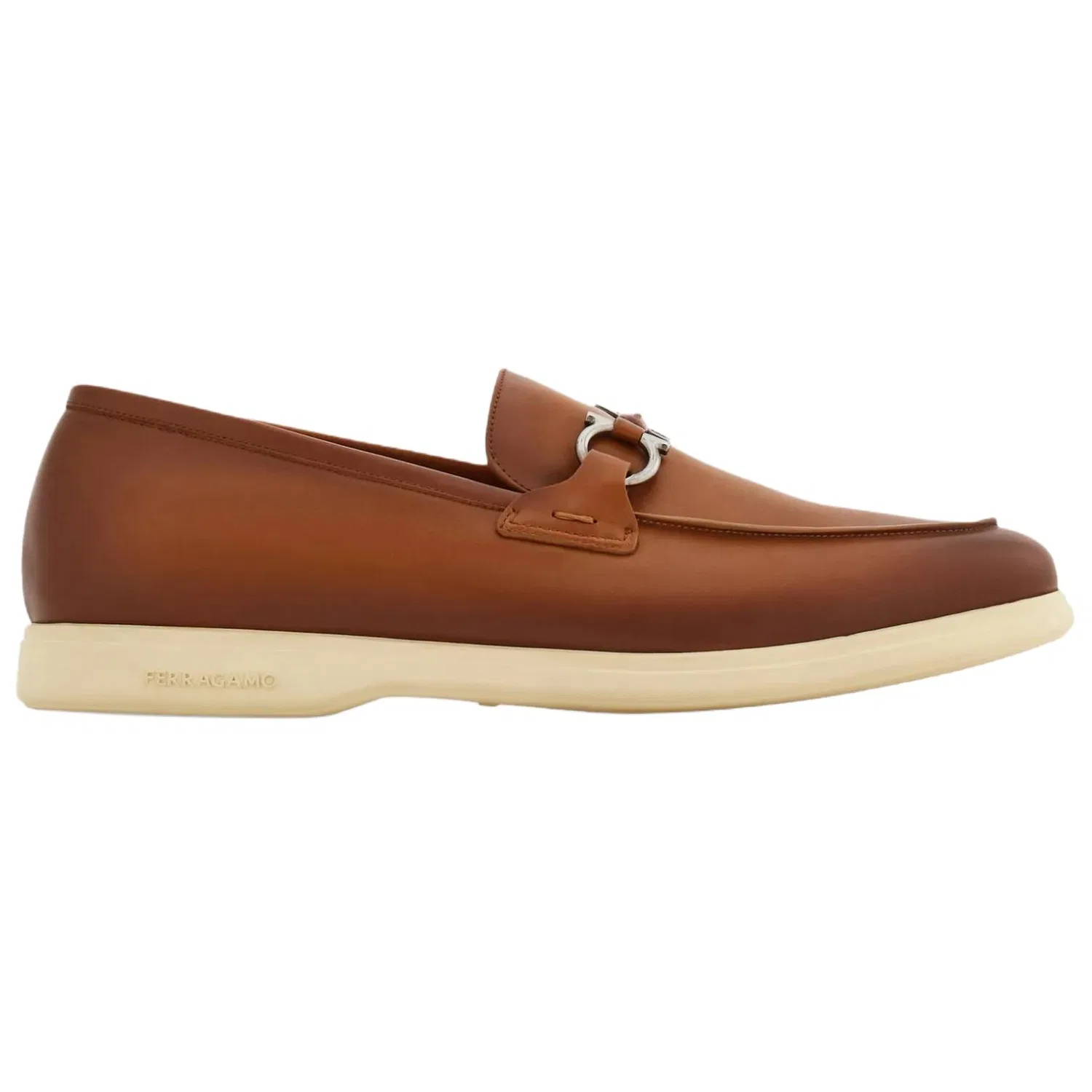 Лоферы Gancini Ferragamo с коробкой коричневые — фото 3