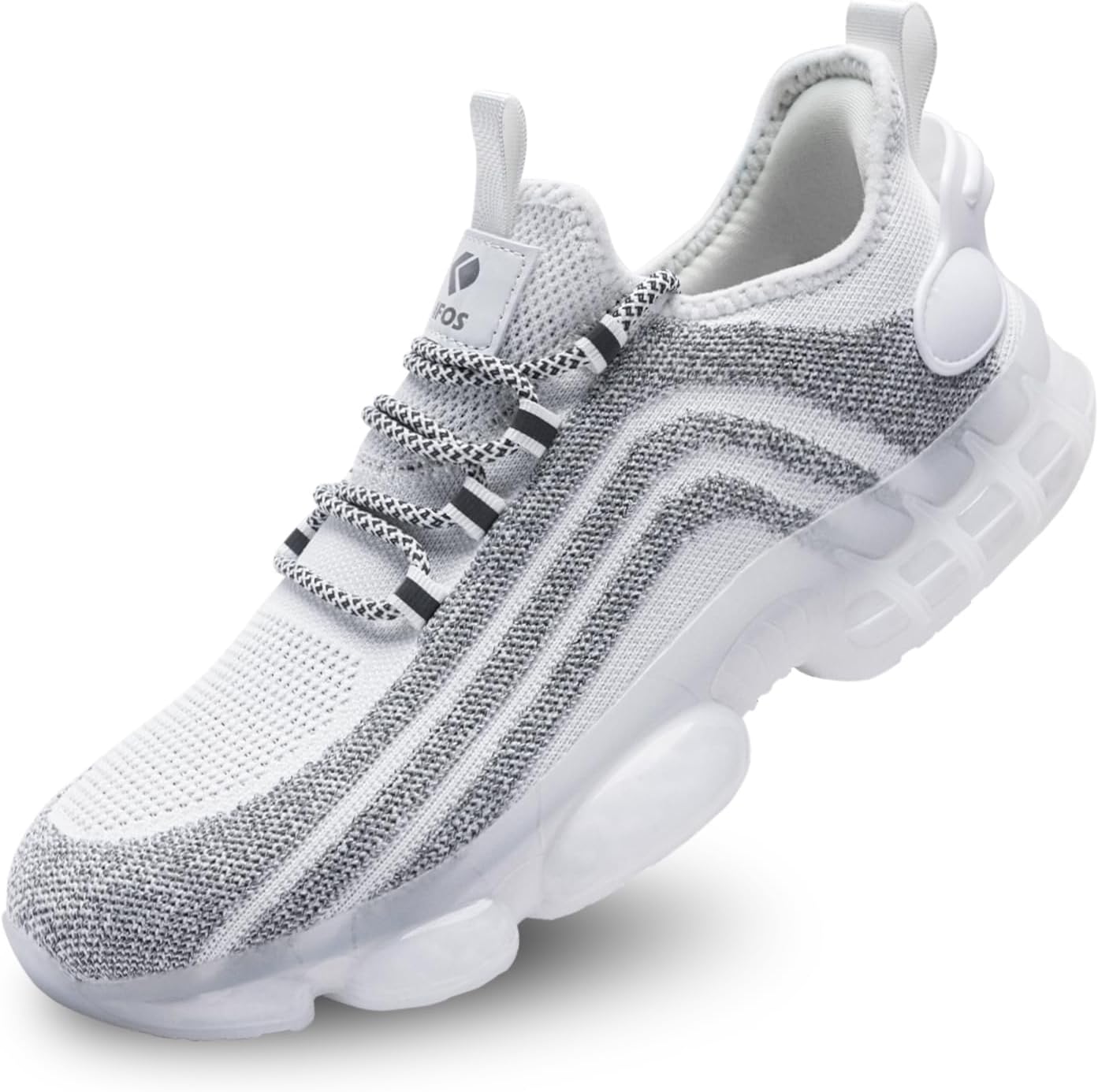 

Мужские кроссовки для ходьбы с мягкой подошвой, сетчатые, модные, для бега, спортзала и повседневной носки, легкие, с отражающими элементами Difos, белый