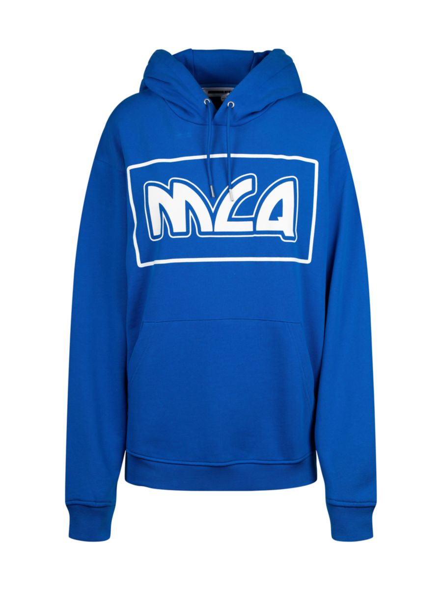 

Толстовка свободного кроя с металлическим логотипом McQueen, цвет Skate Blue