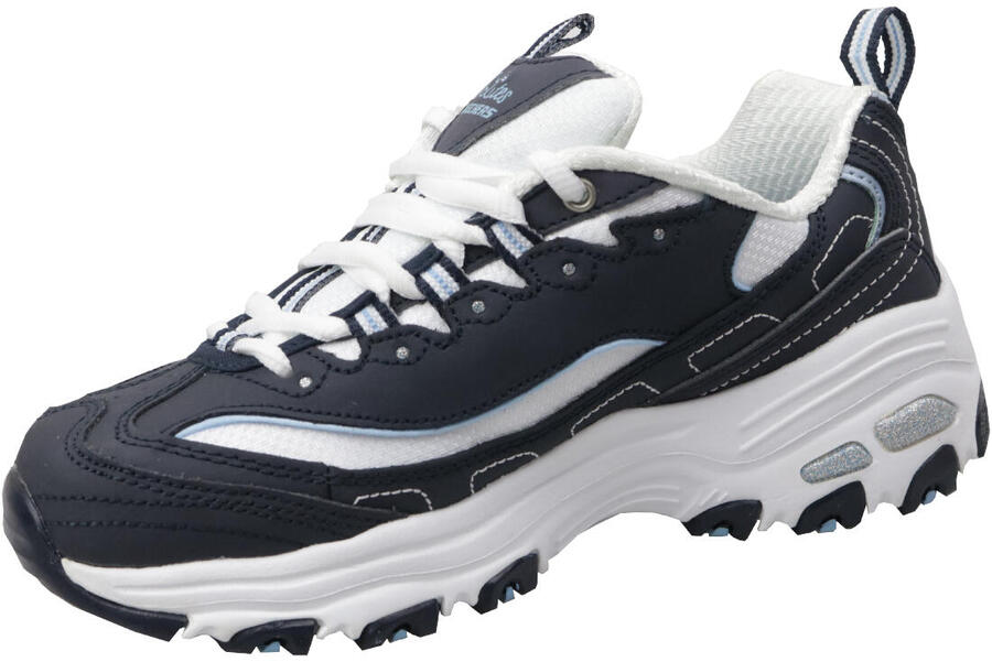 Кроссовки женские Skechers D Lites Biggest Fan темно-синие — фото 2