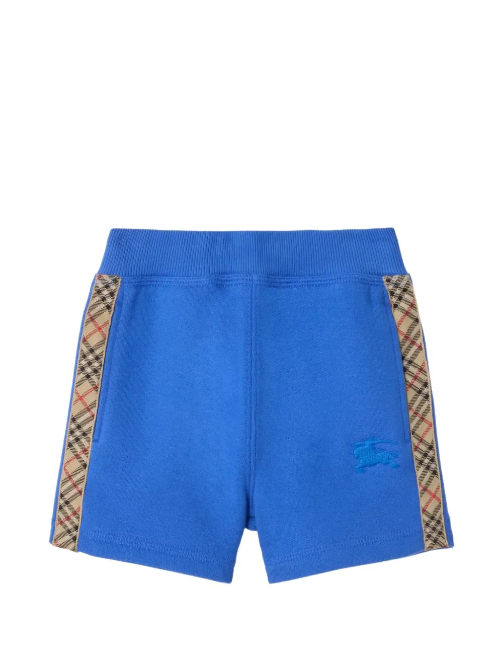 Хлопковые шорты в клетку Burberry Kids, синий