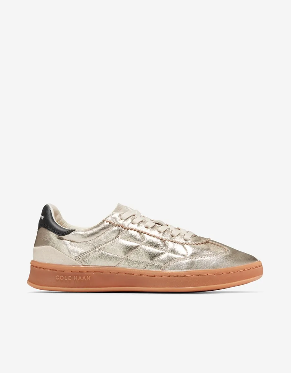 Женские кожаные футбольные кеды Cole Haan, золотой