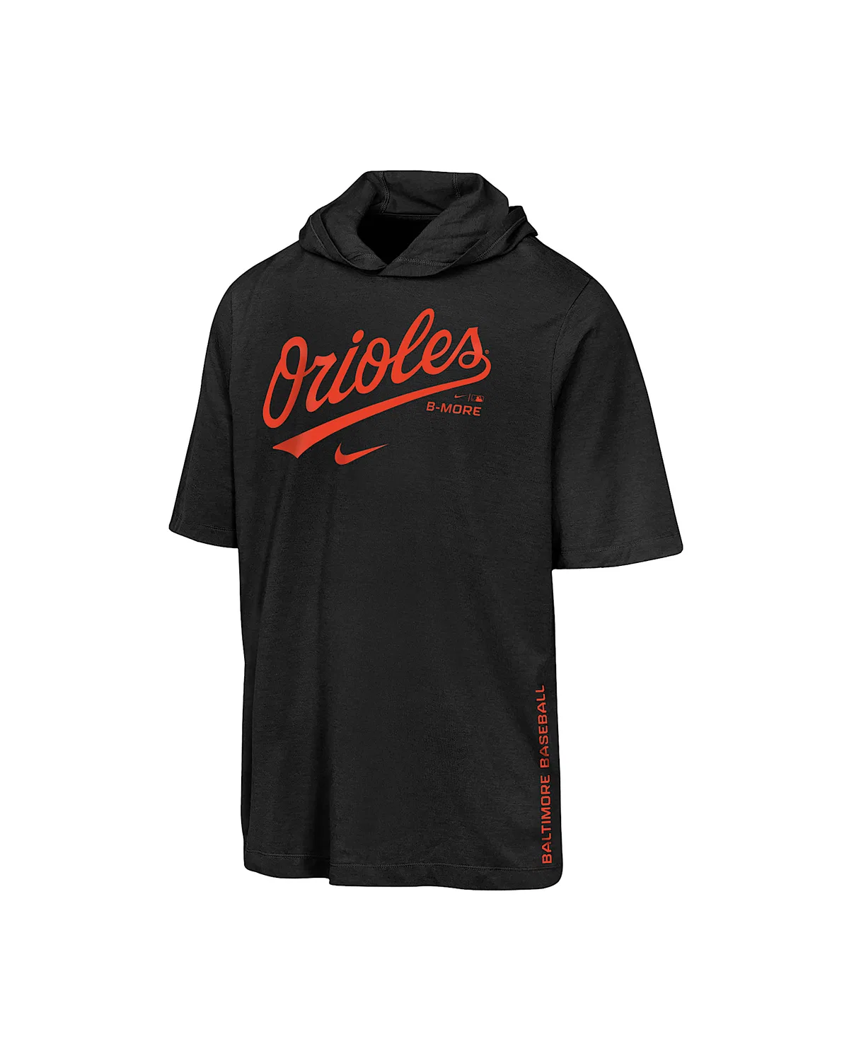 Детская Nike Dri-FIT MLB Hooded T-Shirt Baltimore Orioles, Black