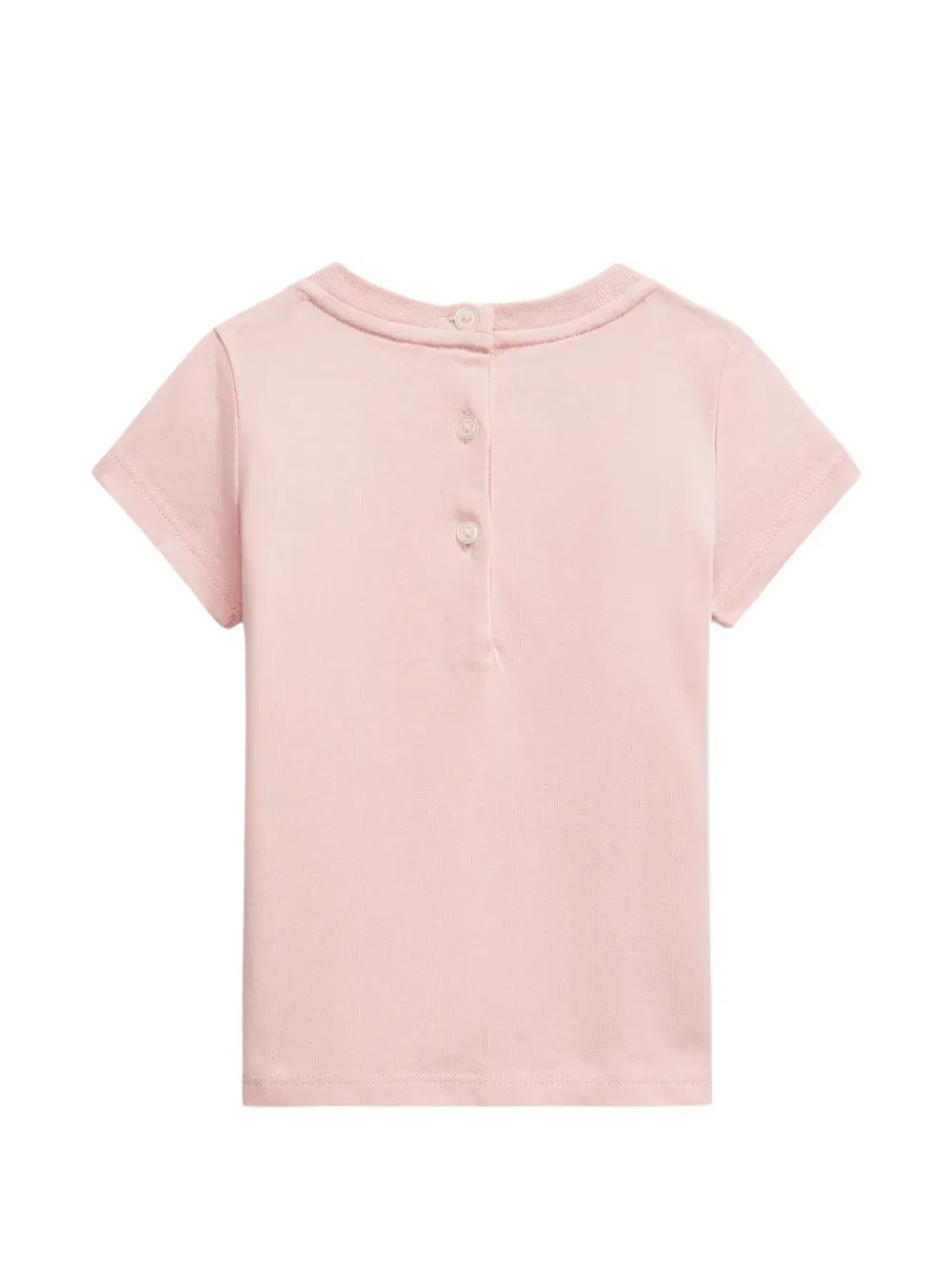 Футболка с графическим принтом Polo Ralph Lauren Kids, розовый — фото 2