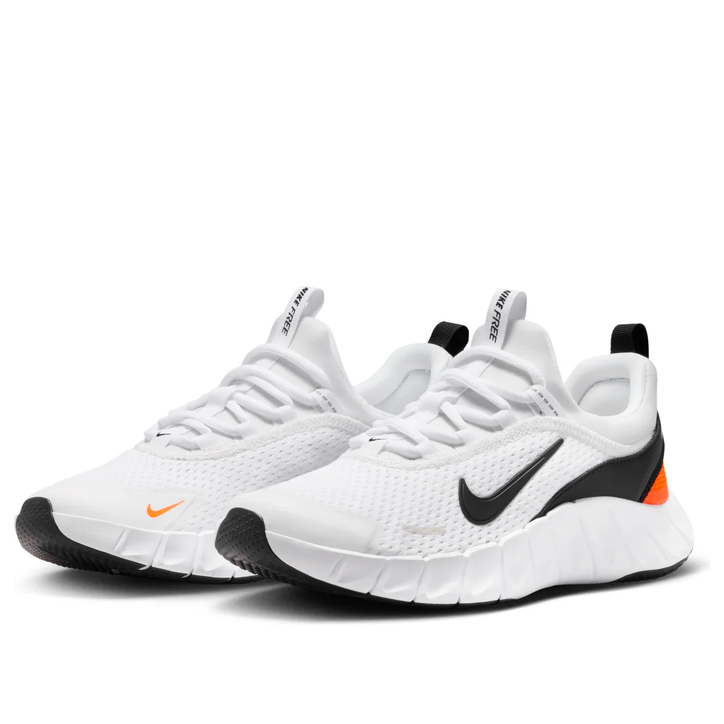 Кроссовки (GS) Nike Free Ride 'White Black Safety Orange' — фото 4