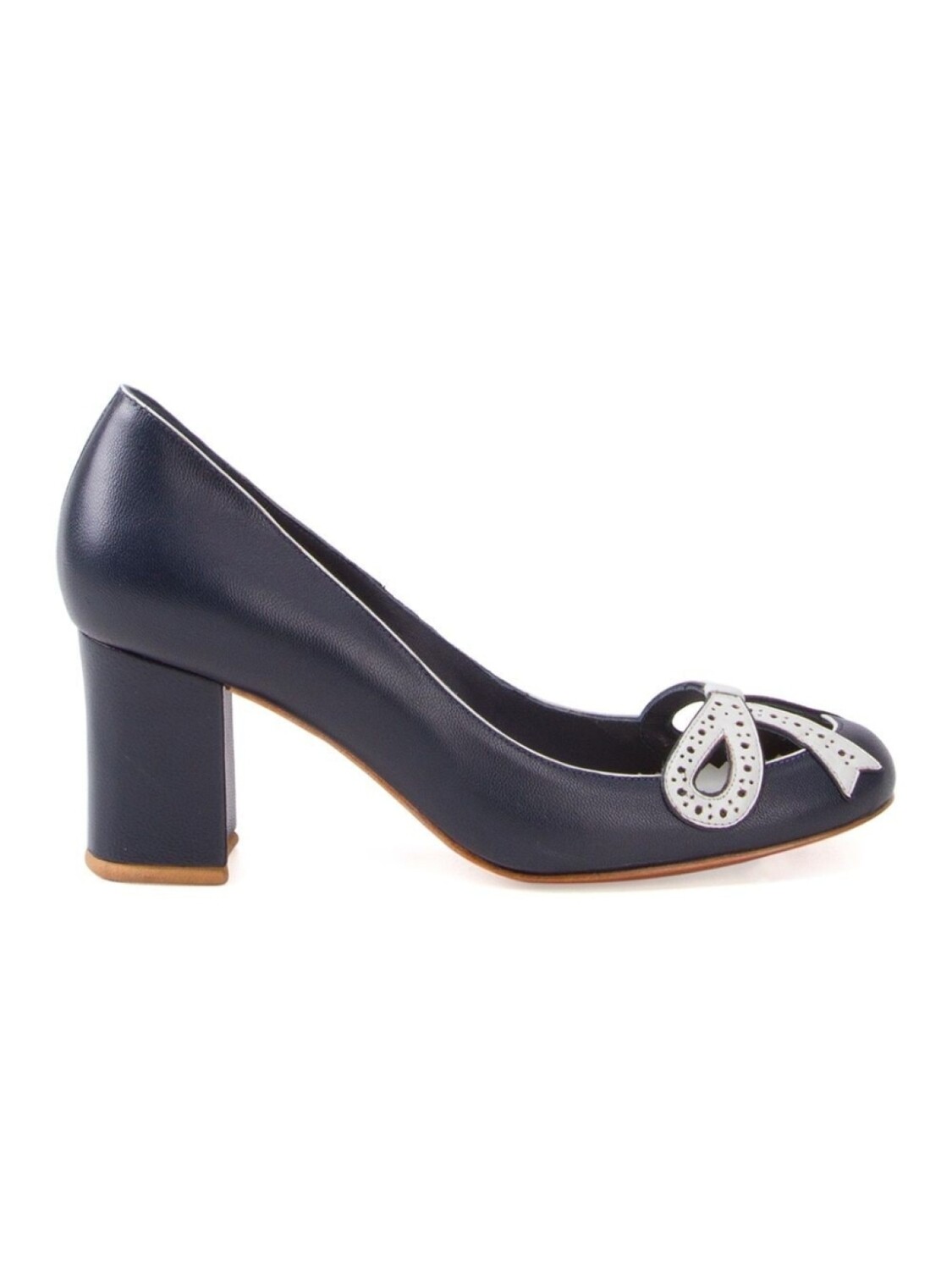 

Sarah Chofakian chunky heel pumps, синий