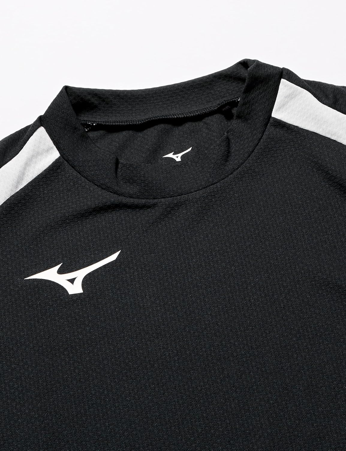 Волейбольная футболка Mizuno V2MA2123, игровая футболка, с длинным рукавом, влагоотводящая, быстросохнущая, доступна в детском варианте, черно-белый — фото 3
