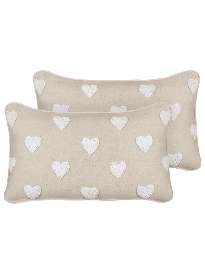 

Декоративная подушка Beliani 2er Set Deko GAZANIA, цвет beige/weiß