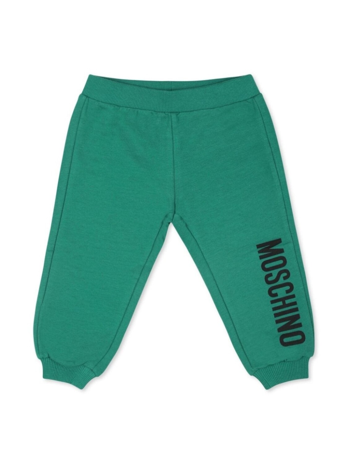 

Moschino Kids спортивные брюки из эластичного хлопка с логотипом, зеленый