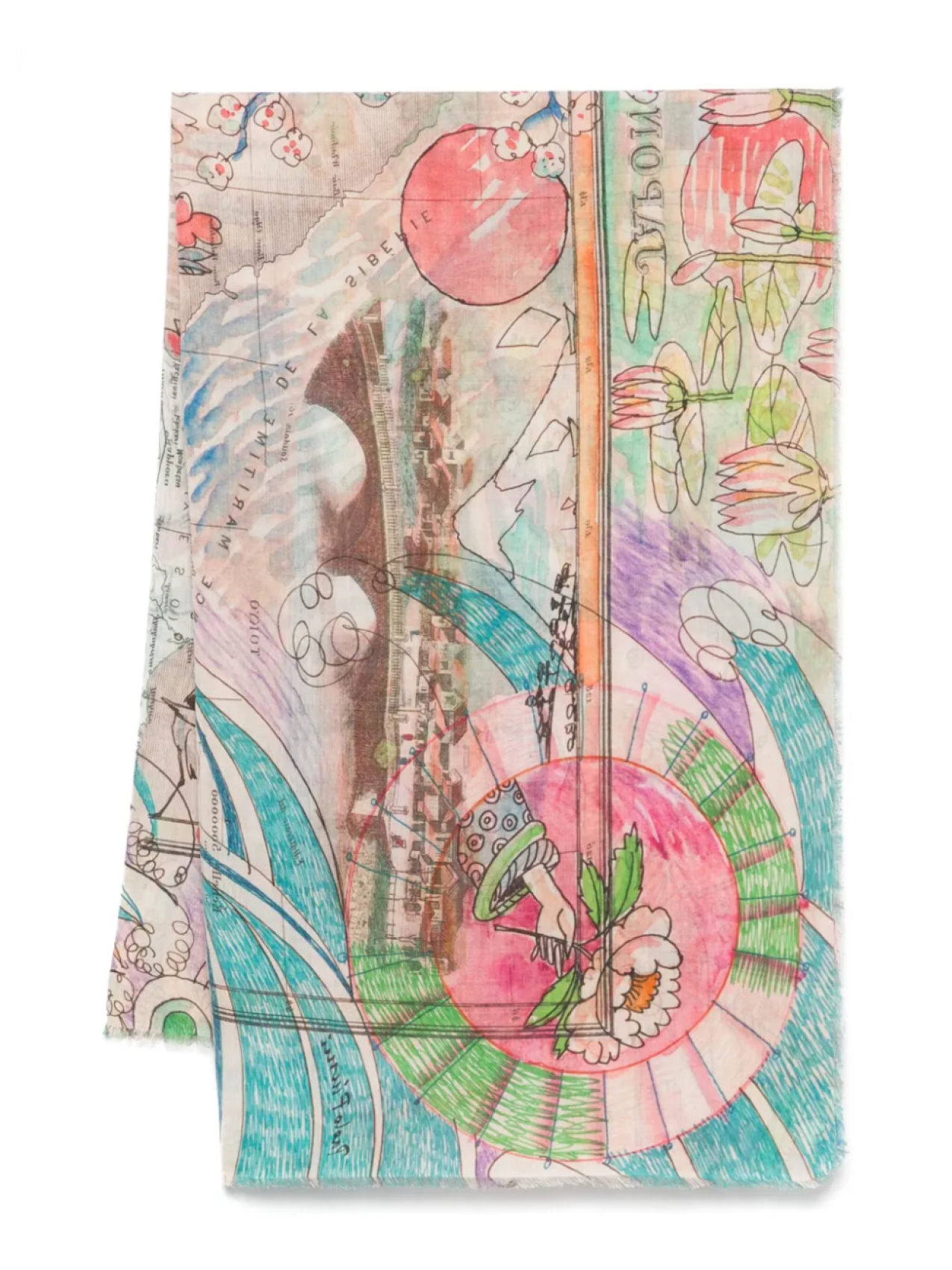 

Шарф Faliero Sarti Japan, розовый