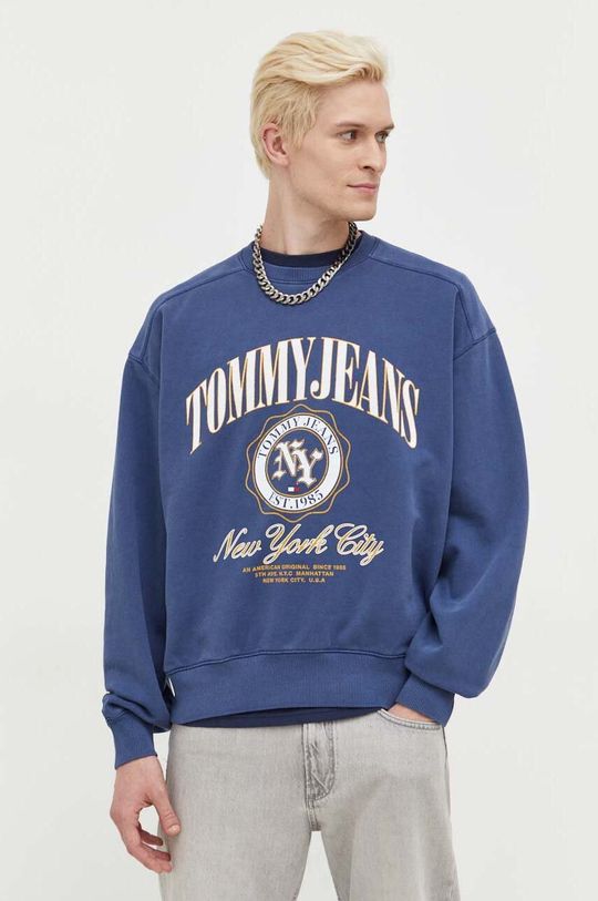 

Хлопковая толстовка Tommy Jeans, темно-синий