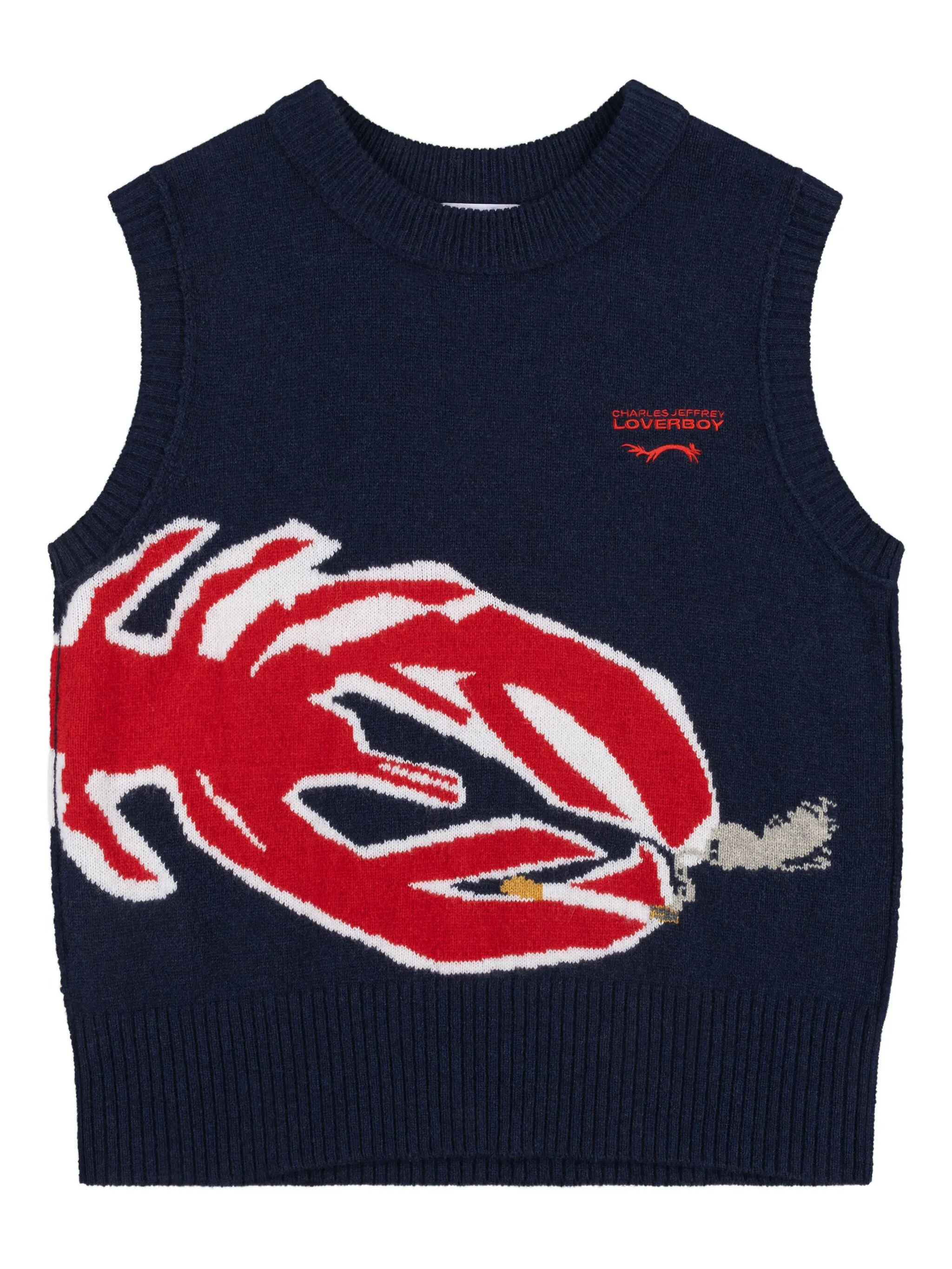 

Жилет с узором Charles Jeffrey Loverboy, синий