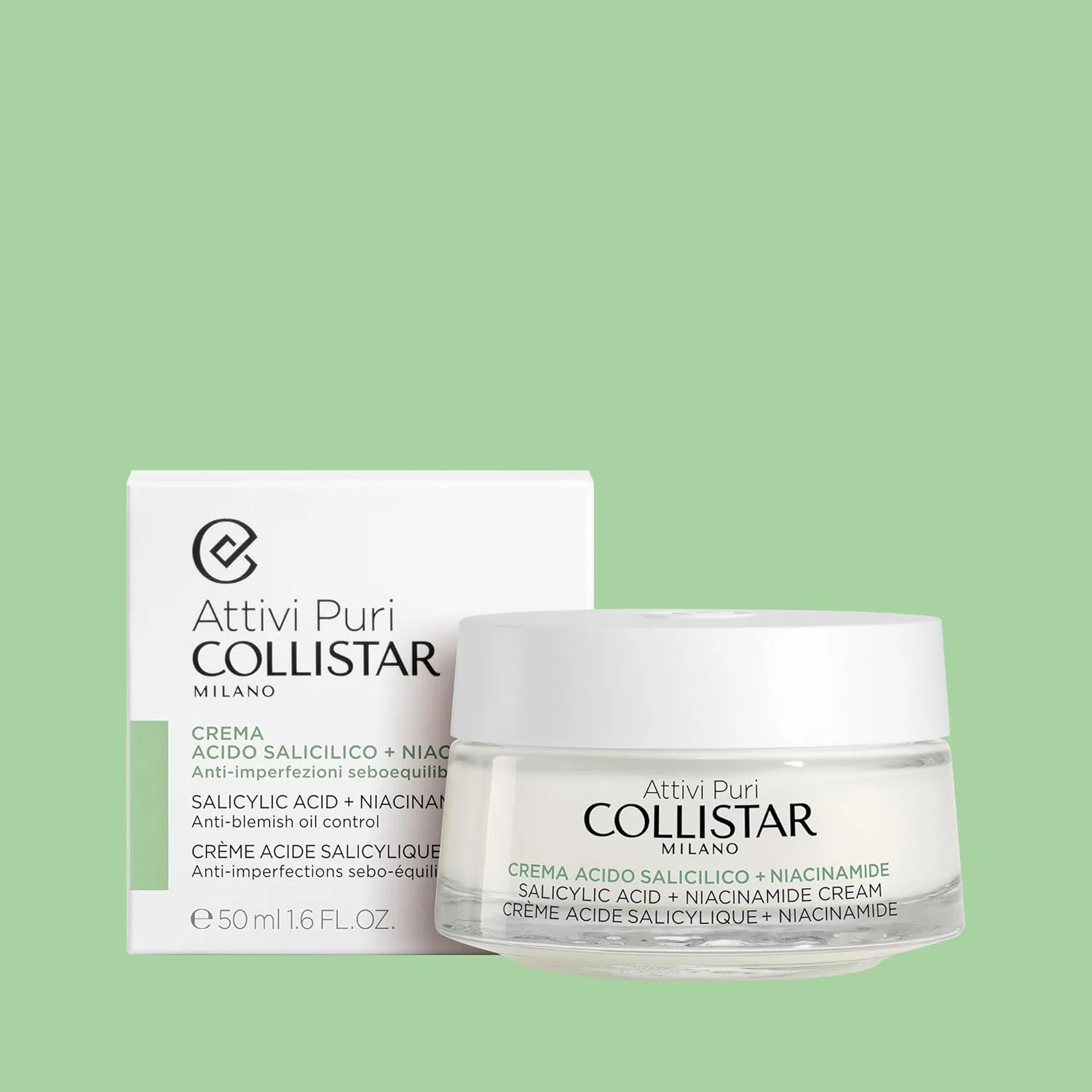 Крем для лица Collistar — Active Pure с салициловой кислотой и ниацинамидом — фото 3