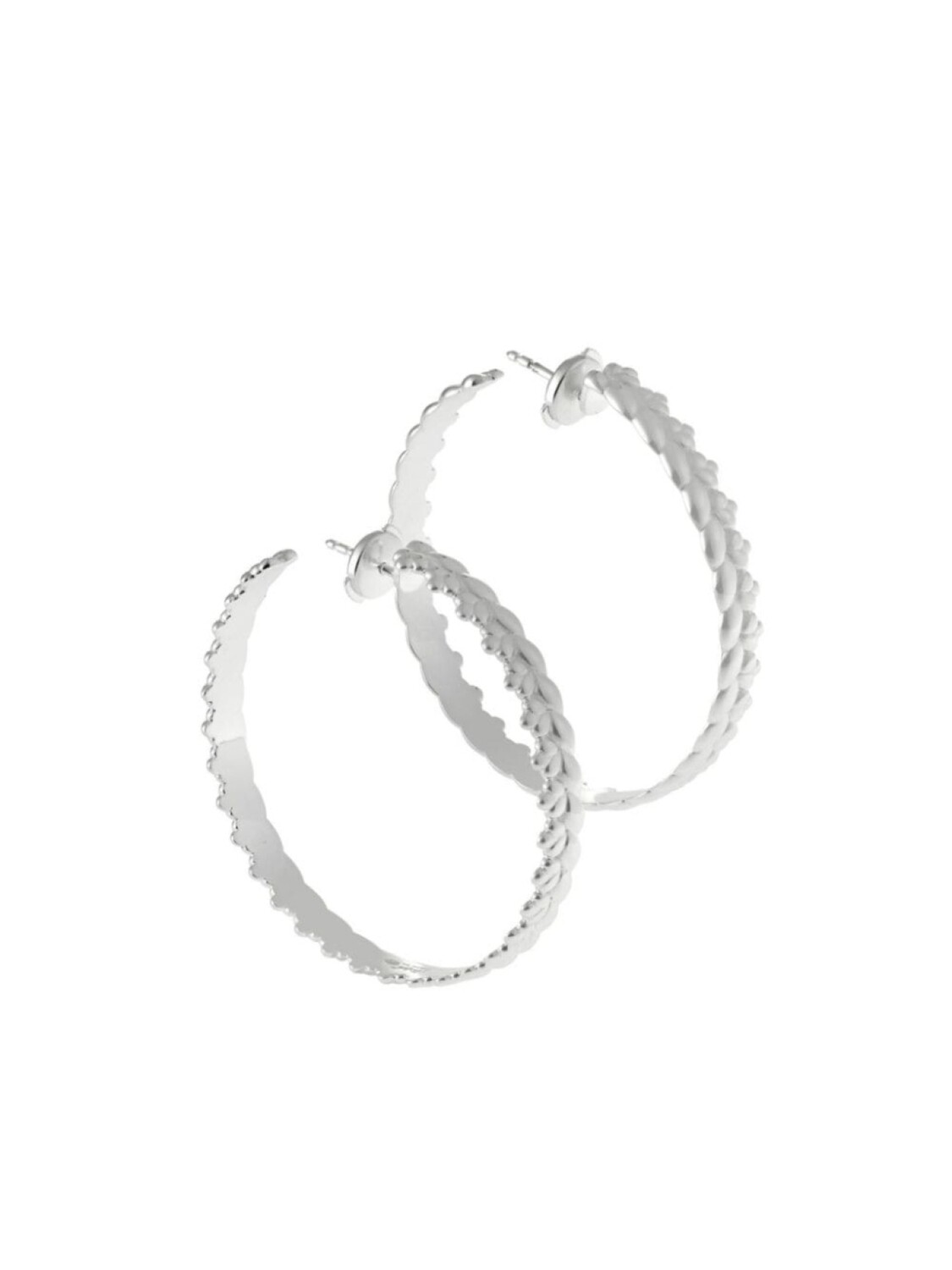 

Серебряные серьги-кольца Babylone Christofle, серебряный
