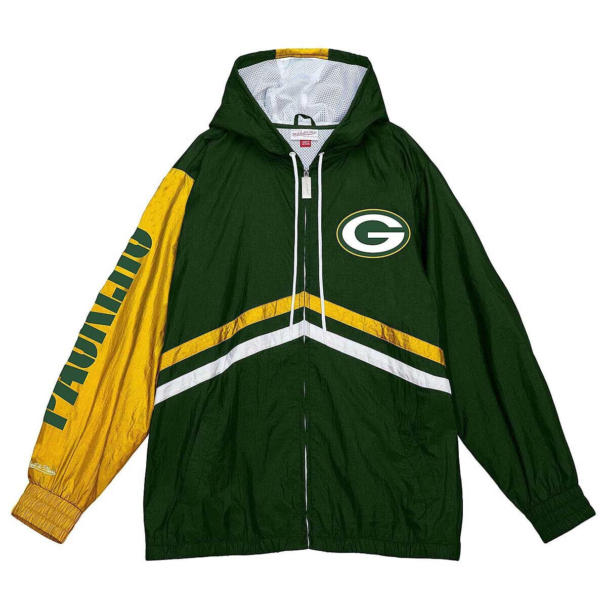 

Ветровка NFL GREEN BAY PACKERS UNDENIABLE FULL ZIP WINDBREAKER Mitchell And Ness, цвет Dunkelgrün