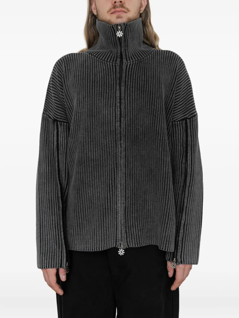 

Кардиган с молниями Protémoa, серый