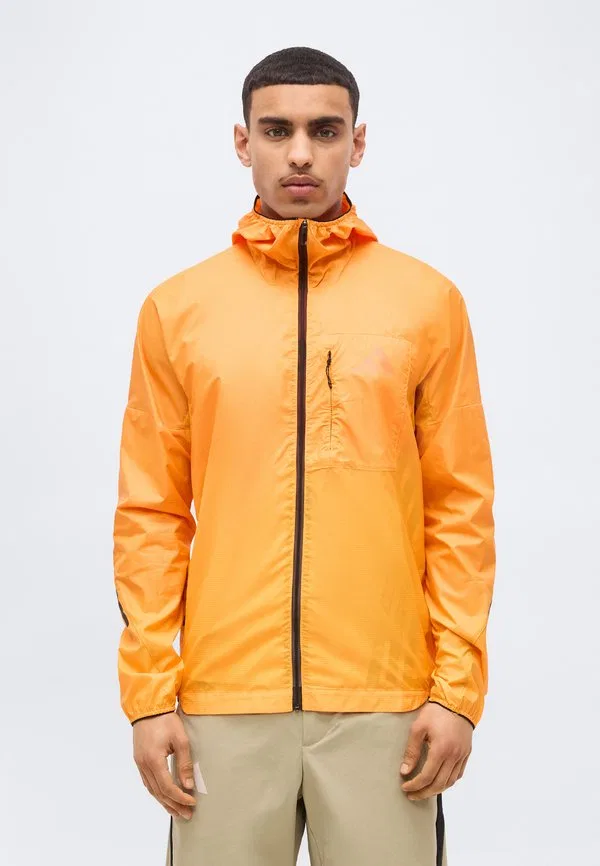 Куртка terrex xperior clima365 light windweave для бега Adidas Terrex, Semi Impact Orange/Pure Tangerine