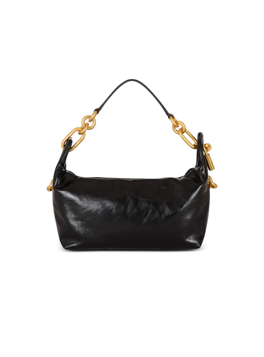 Сумка Medium Sync из телячьей кожи Balmain, бежевый/черный — фото 4