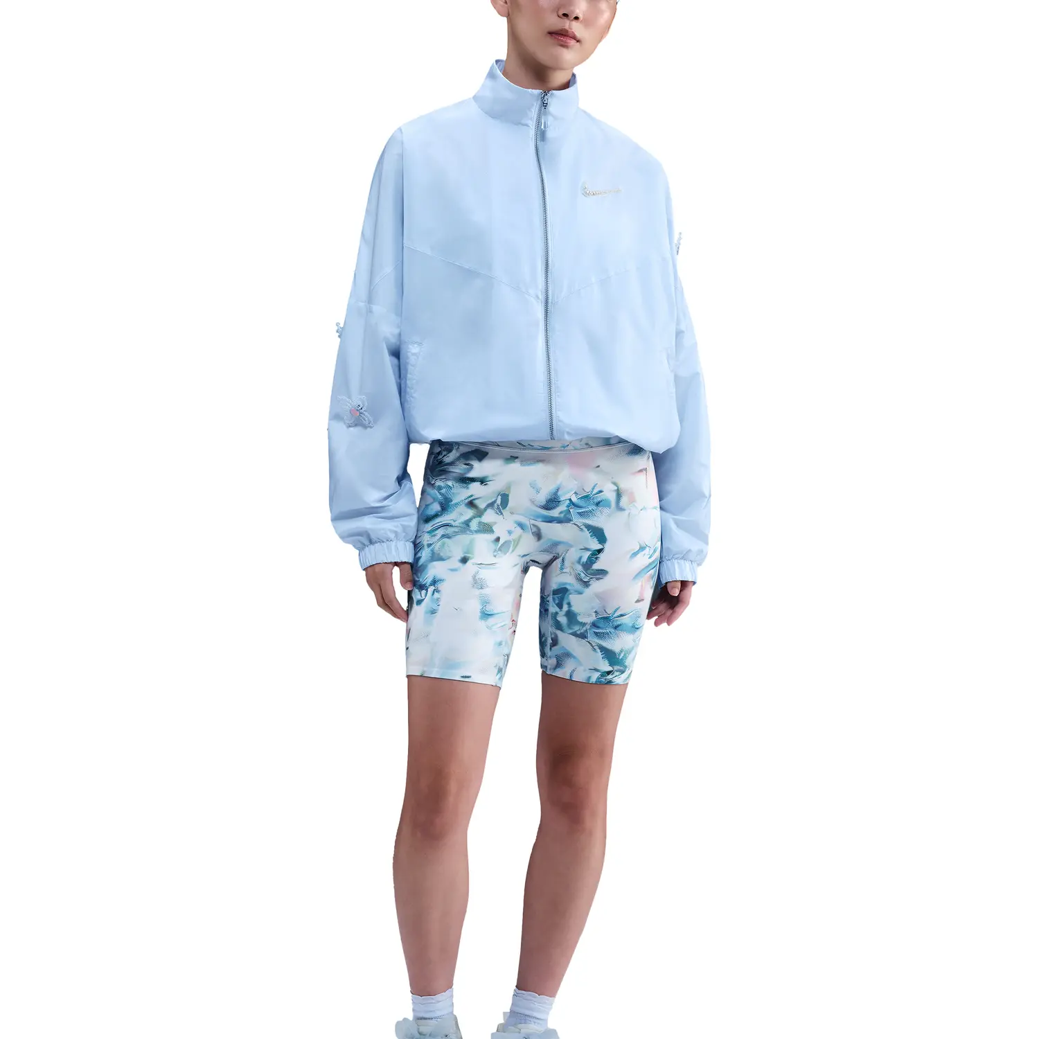 

Женские шорты-велосипедки Universa Artist Collection с высокой талией 8' Nike, синий