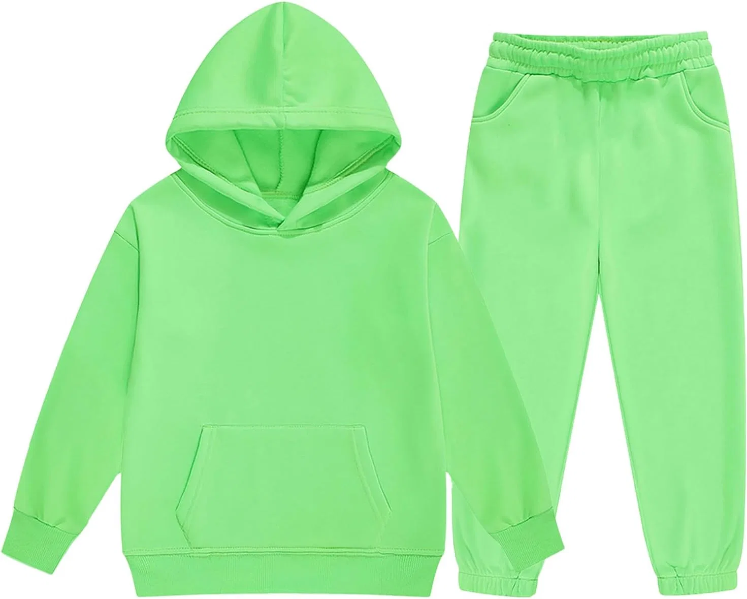 Детский спортивный костюм из флиса, Generic, 2 предмета, Mint Green