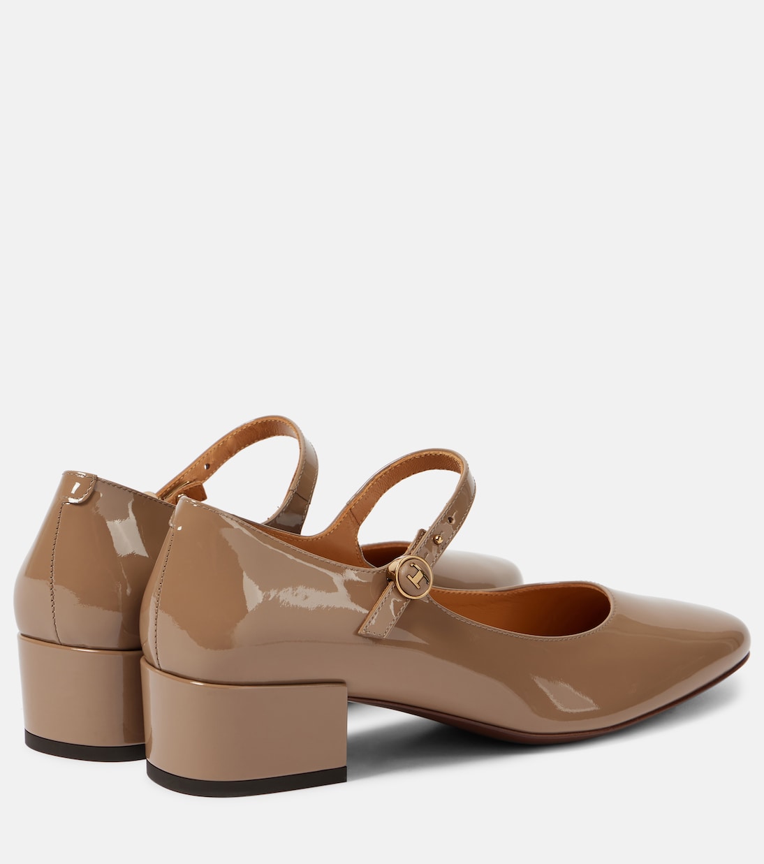 Туфли Мэри Джейн из лакированной кожи Tod's, Creta Chiaro — фото 3