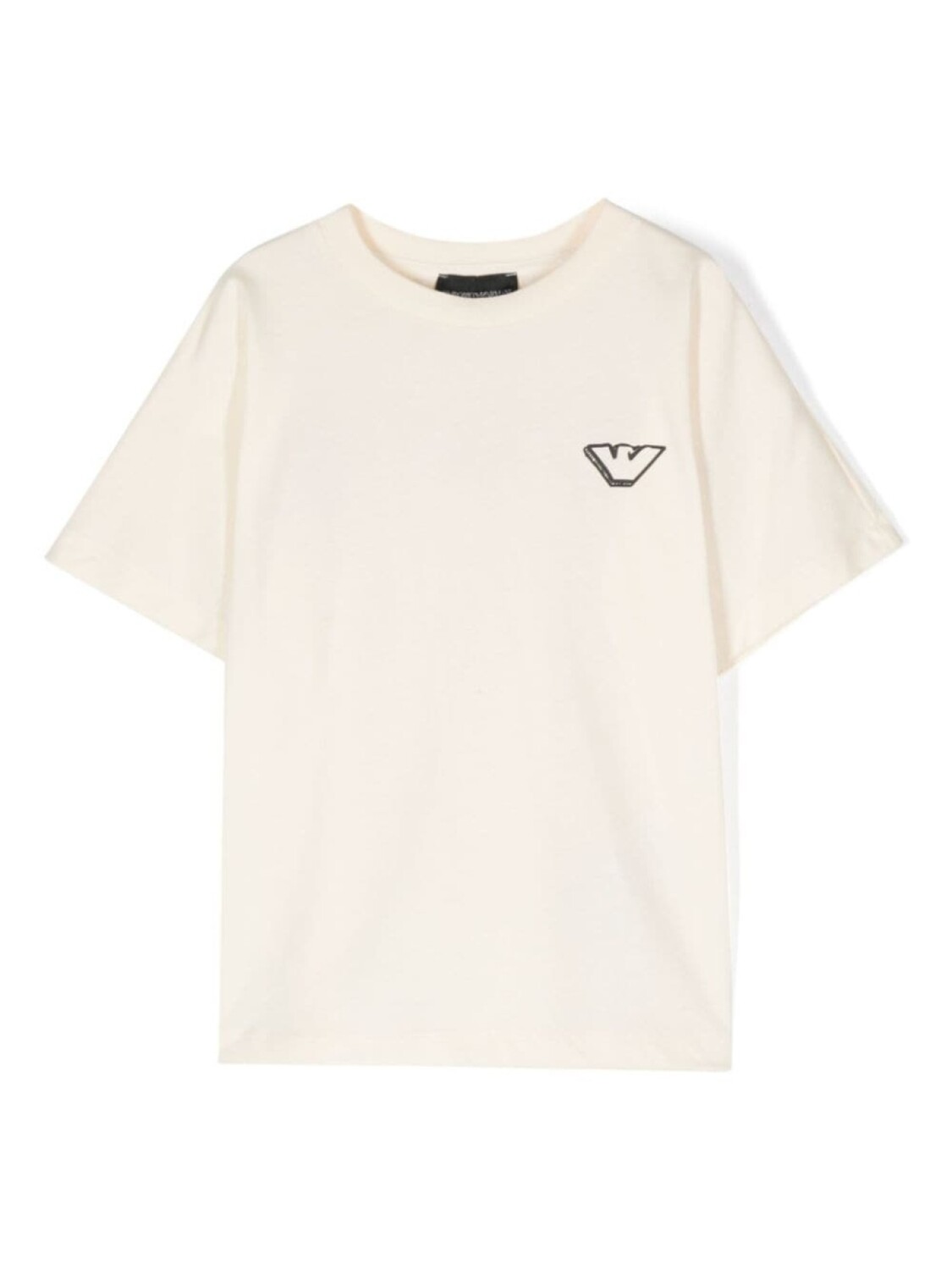 

Emporio Armani Kids футболка с логотипом, нейтральный цвет
