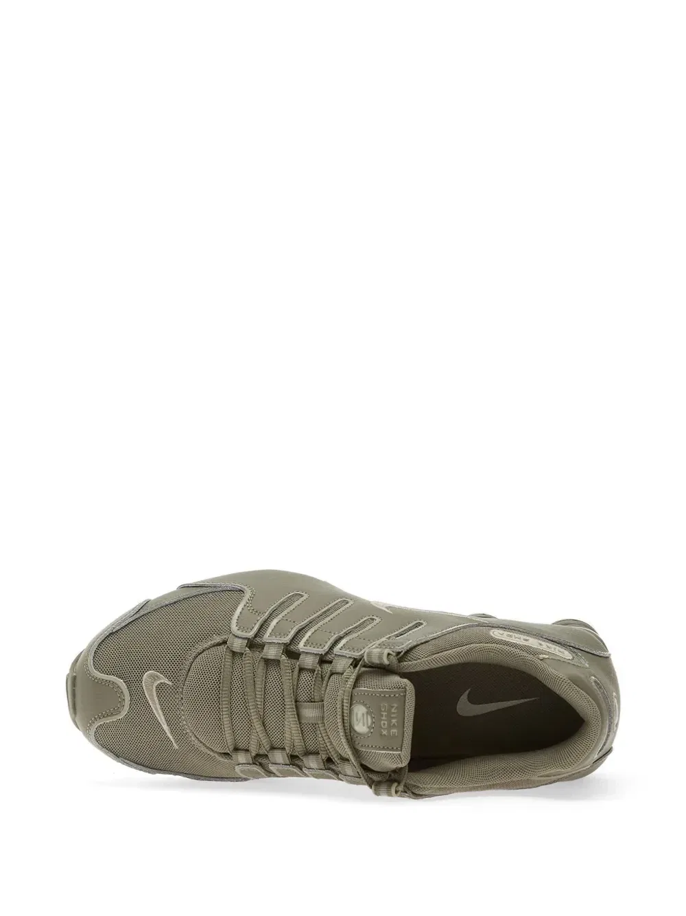 Кроссовки Shox NZ Nike, зеленый — фото 4