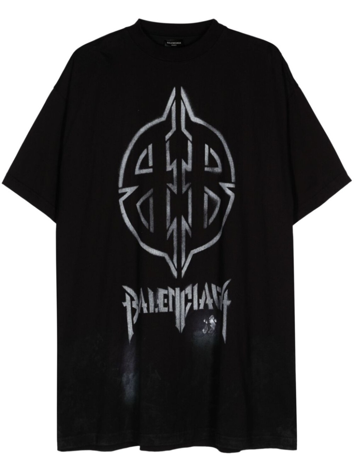 

Balenciaga футболка Metal BB Stencil, черный