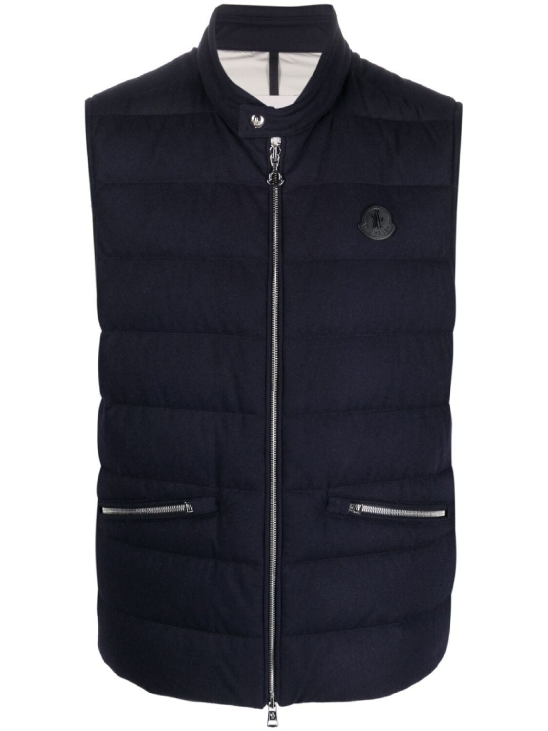

Moncler жилет с логотипом, синий
