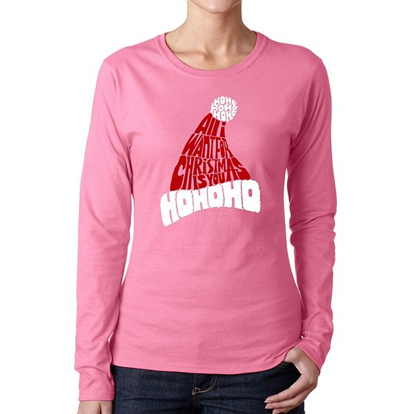 

Футболка с длинным рукавом All I Want For Christmas Is You La Pop Art, Pink