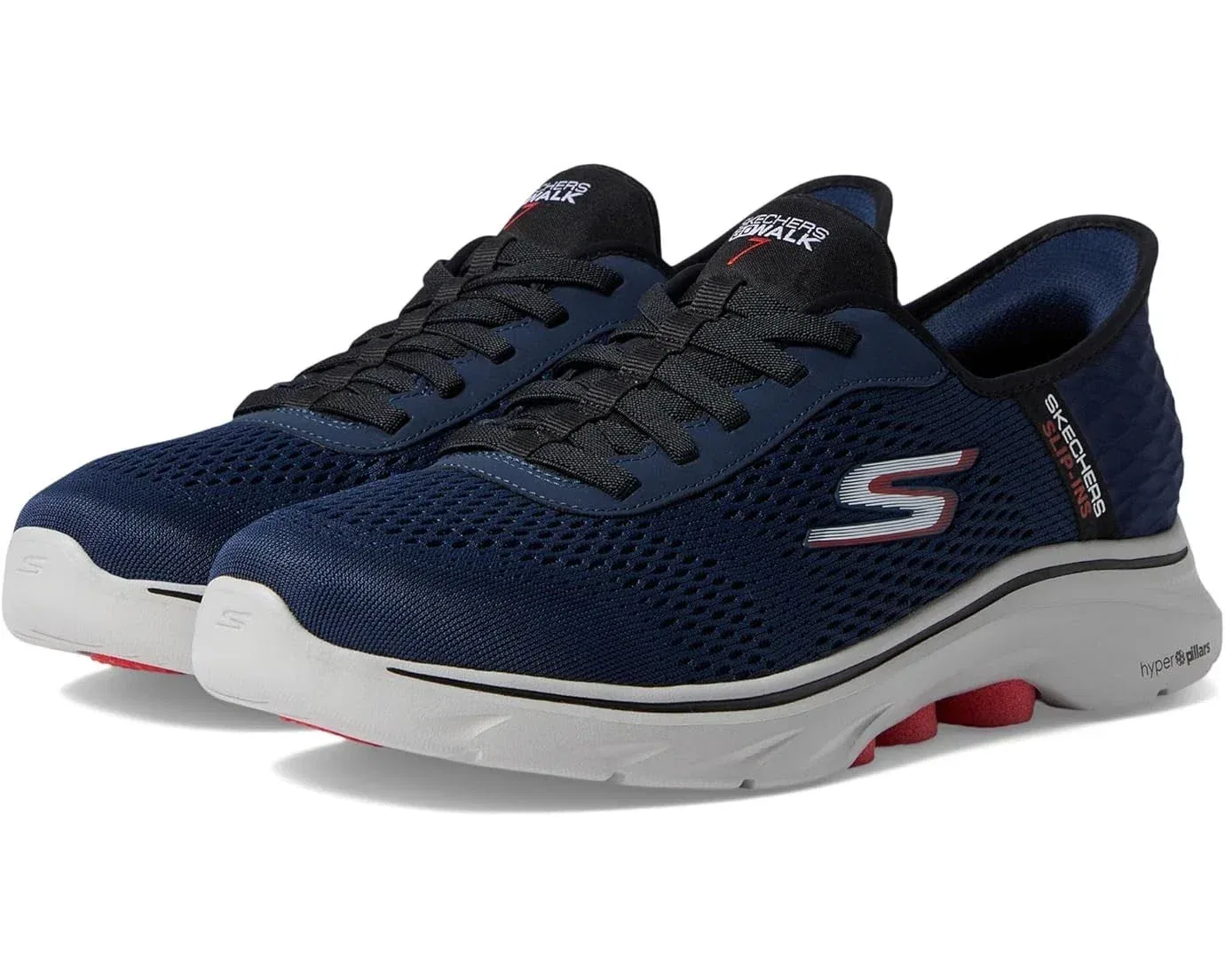 Мужские кроссовки Skechers GO Walk 7 - Easy On 2, синие, модель HAWK3119