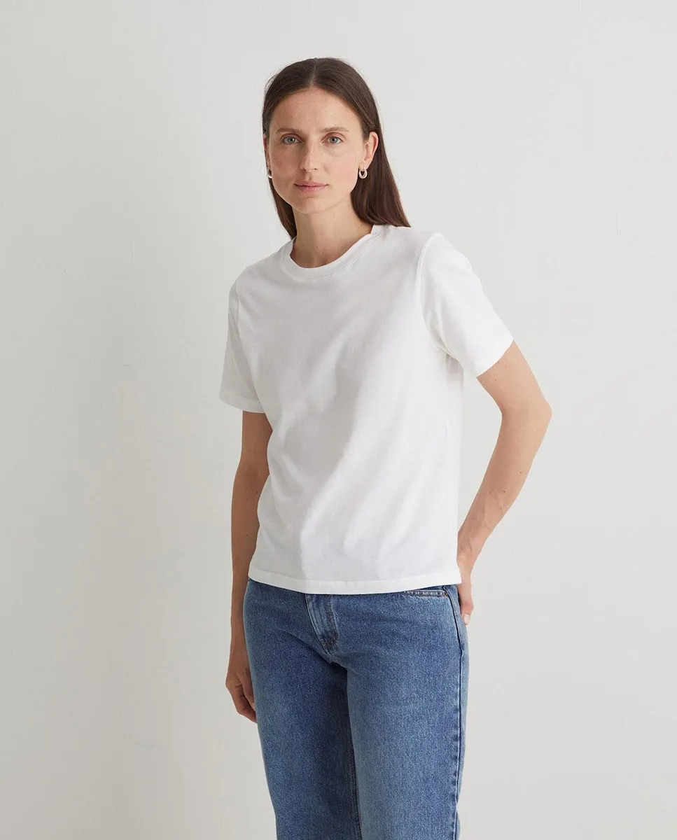 

Футболка для женщин с коротким рукавом и круглым вырезом Yerse, белый