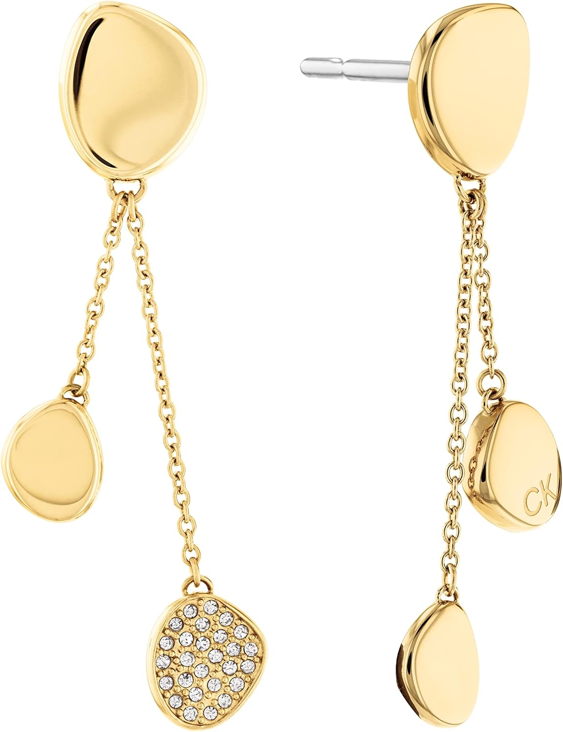 

Женские серьги-подвески Calvin Klein Jewelry, Yellow Gold