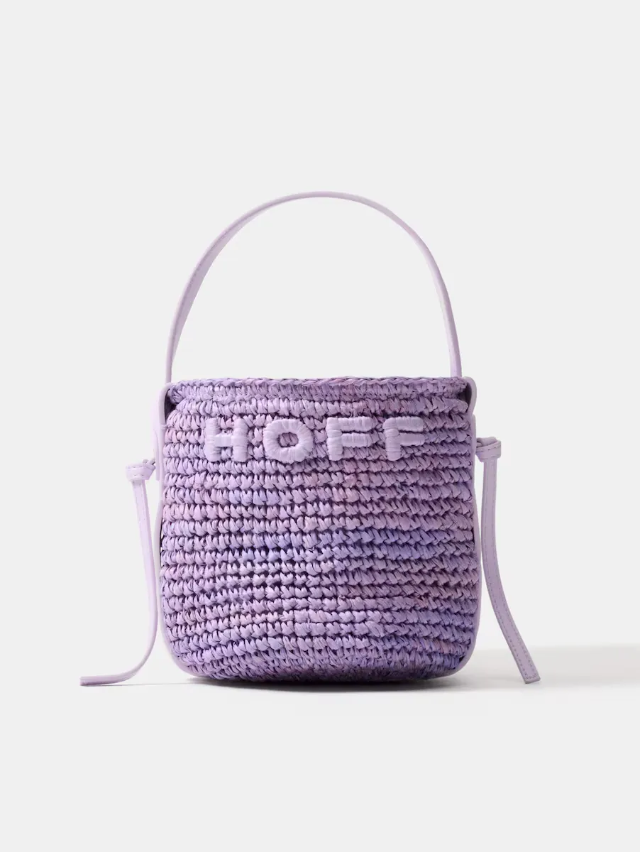 

Сумка-ведро HOFF из рафии, сиреневый