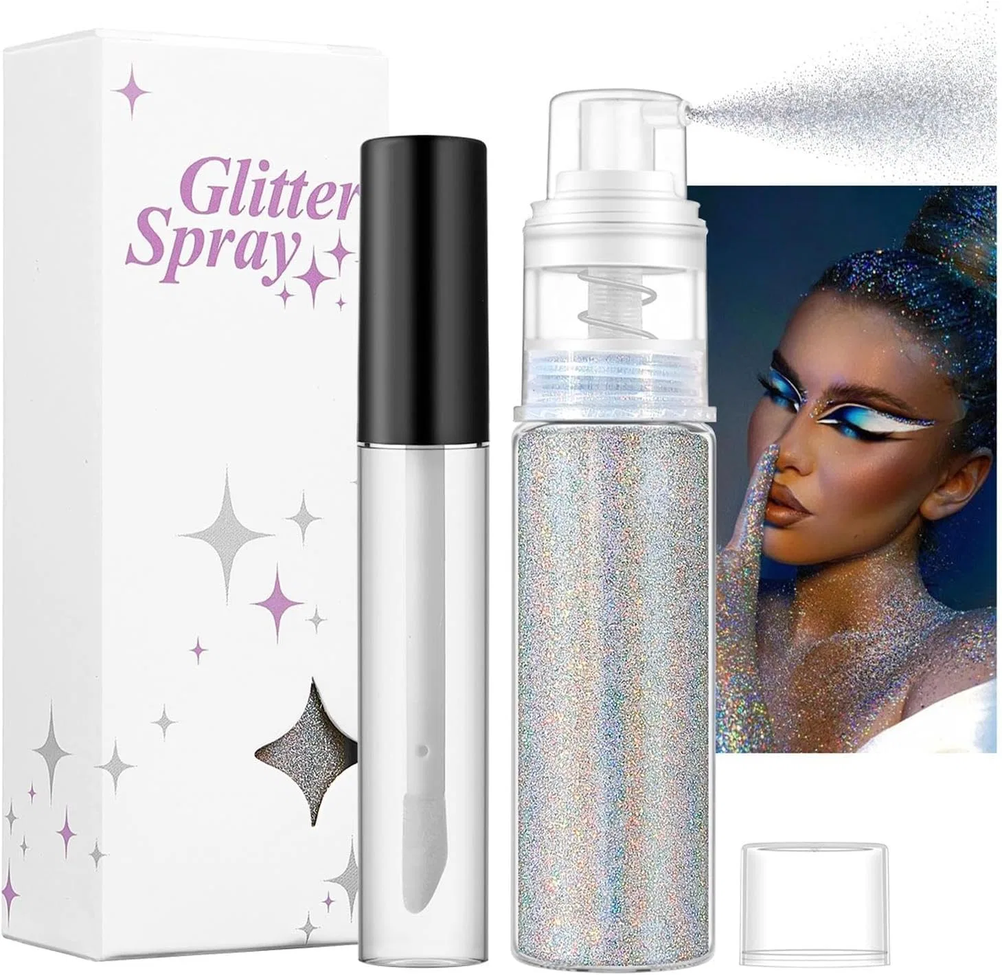 Спрей для тела и волос с блестками Glitter Body Spray, 60 мл