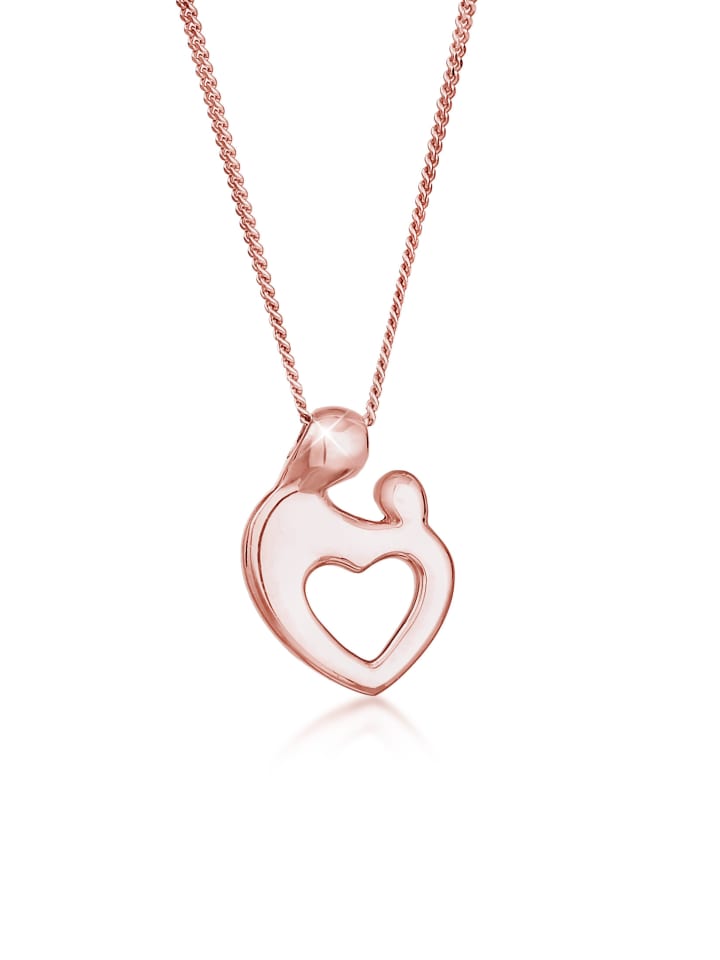 

Elli Колье в форме сердца из серебра 925 пробы с отделкой из розового золота