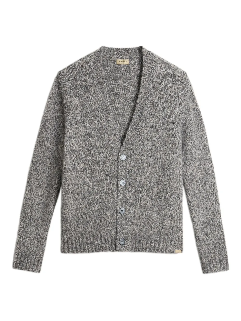 

Кардиган из смесовой шерсти альпаки WOOLRICH, серый