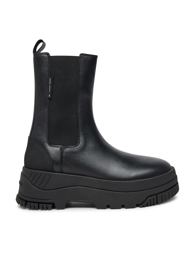 Ботильоны Tommy Jeans Chelsea Tjw Chelsea Flatform Boot EN0EN02597 Negro, черный
