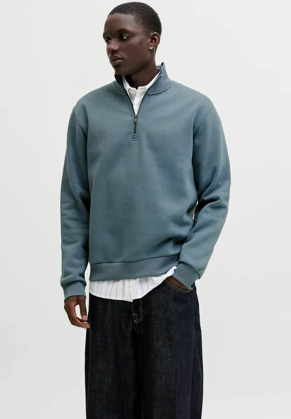 

Толстовка jjebradley с половинной молнией Jack & Jones, Blue Mirage, Синий, Толстовка jjebradley с половинной молнией Jack & Jones, Blue Mirage
