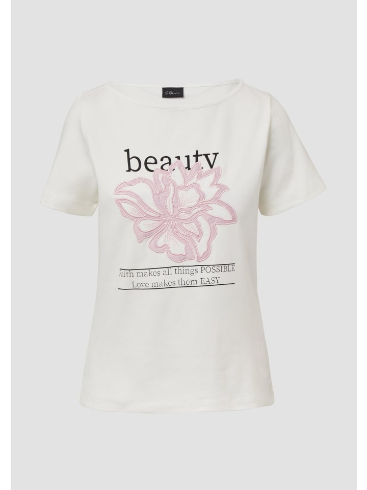 

Футболка в цвете 02D1_ecru s.Oliver, Бежевый, Футболка в цвете 02D1_ecru s.Oliver